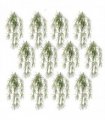 Artificial Hanging Acer Spider Plant 100cm Pack of 12 - Green Plastic Leaves