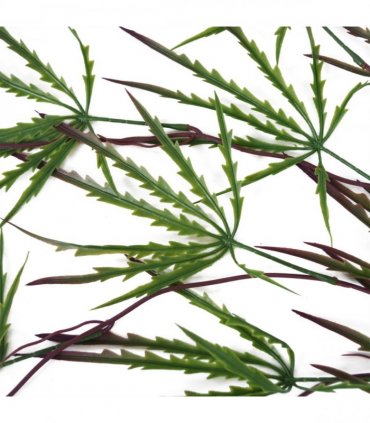 Artificial Hanging Acer Spider Plant 100cm Pack of 12 - Green Plastic Leaves