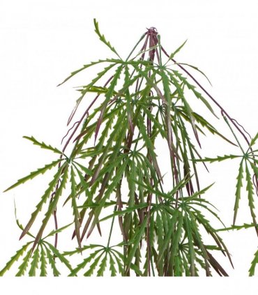 Artificial Hanging Acer Spider Plant 100cm Pack of 12 - Green Plastic Leaves