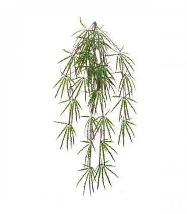Artificial Hanging Acer Spider Plant 100cm Pack of 12 - Green Plastic Leaves