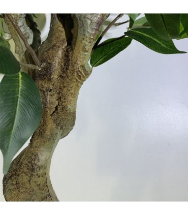 100cm Leaf Realistic Artificial Ficus Tree / Plant Bush Ficus Copper Planter