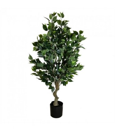 100cm Leaf Realistic Artificial Ficus Tree / Plant Bush Ficus Copper Planter