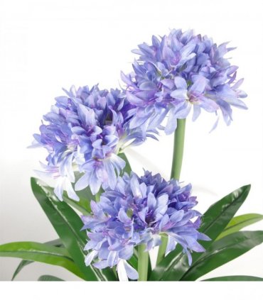 Artificial Agapanthus 90cm Premium BLUE Plastic Home Decor Flower Plant Tree