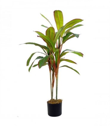 Artificial Plant Dracaena 100cm Green Plastic Leaf Design Tropical Home Decor