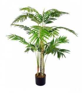 Artificial Palm Tree Green 120cm Large Realistic Leaf Design UK Indoor Plant