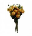 6 x 60cm Yellow Rose Artificial Flower Sprays - 24 Flowers 18 Buds
