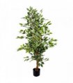 Artificial Ficus Tree Green 130cm Leaf Realistic Botanically Accurate Foliage