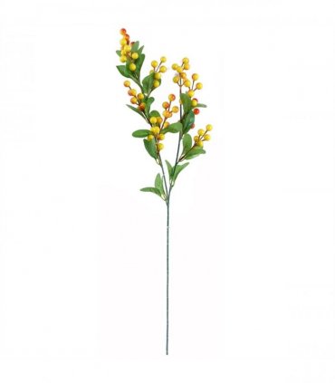 60cm Red Rose and Eucalyptus Glass Diamond Vase