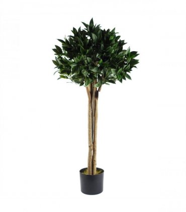 Topiary Green 120cm Bay Tree Laurel Artificial UV Resistant Outdoor Garden Patio