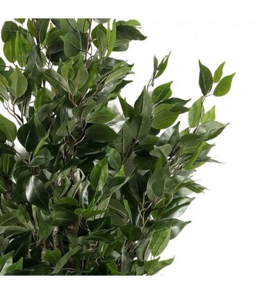 110cm Artificial Evergreen Ficus Tree Copper Curve Planter
