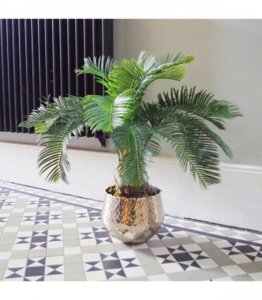 Leaf 60cm Cycas Palm Plant Artificial Tropical Tree Green Fronded Leaves