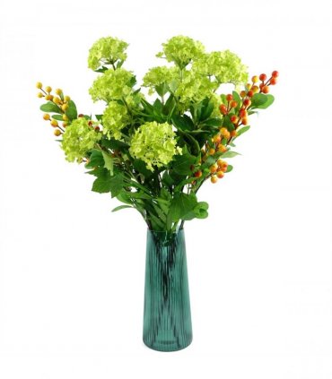 Artificial Orange Berry Spray 70cm Pack of 6 x Orange berry stem Plastic