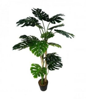 Artificial plant Green 150cm Realistic Monstera 150cm x 70cm x 70cm Black Pot