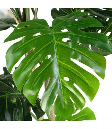 Artificial Monstera Plant 150cm Green Black Pot Realistic Home Decor Display