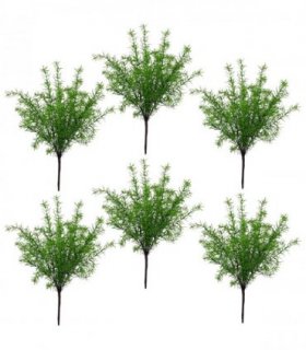6 x 45cm Artificial Asparagus Fern Plant