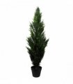 Metal Green 120cm 120cm Artificial Cedar Cypress Topiary UV Resistant