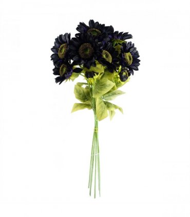 Artificial Sunflowers Purple 88cm Pack of 6 x 88cm - 18 heads - Home Decor