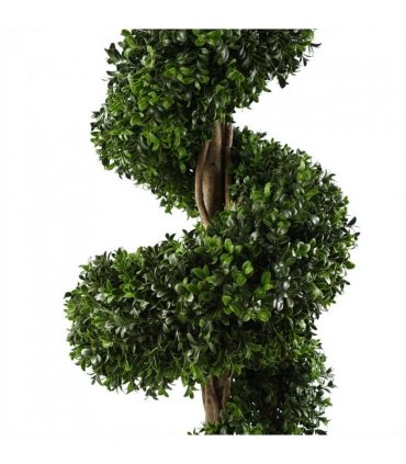 120cm Sprial Buxus Artificial Tree UV Resistant Outdoor Topiary