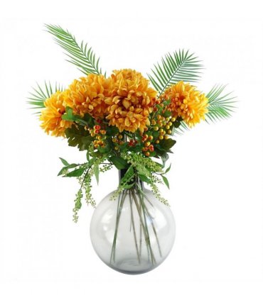 40cm Grey Smoke Bottle Glass Vase