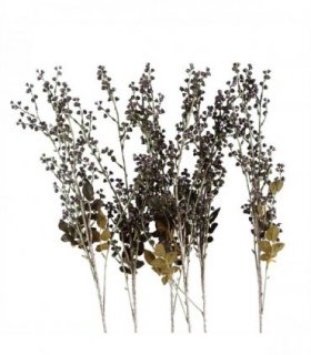 Pack of 6 x 85cm Artificial Dark Berry Stem