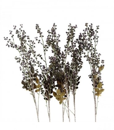 Pack of 6 x 85cm Artificial Dark Berry Stem