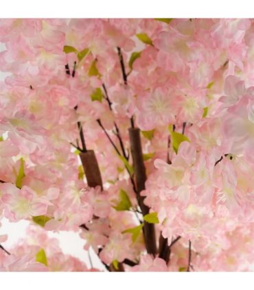 Artificial Pink Blossom Tree 150cm Pink Plastic Pot Fully Assembled Display