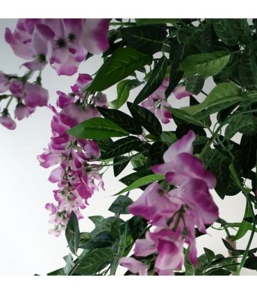 Artificial Light Pink Purple Wisteria Tree 150cm Tall x 70cm Wide Pink
