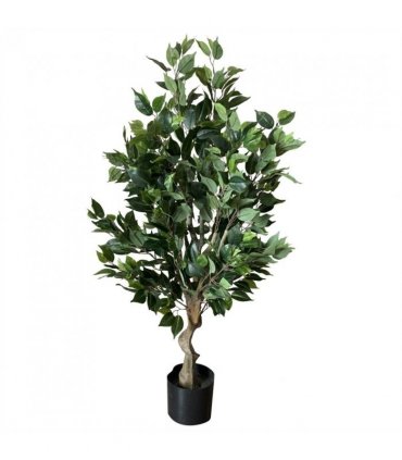 100cm Premium Artificial Ficus Twist Tree Gold Planter