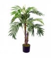 Palm Tree 120cm Green Leaf Large Artificial - Realistic Foliage - Wired Stems