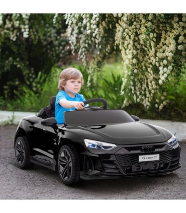 HOMCOM Audi RS e-tron GT Licensed 12V Kids Electric Ride on W/ Remote, Black