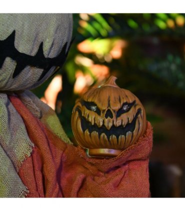 HOMCOM 80cm Outdoor Halloween Witch Prop Decoration with Light Up Eyes