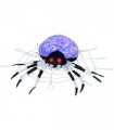 HOMCOM 5FT Long Halloween Inflatable Spider Blow-Up Outdoor LED Garden Display