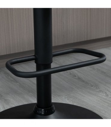 HOMCOM Bar Stools Set of 2, Adjustable Bar Chairs 360° Swivel for Kitchen Khaki