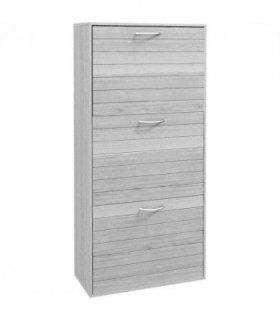 HOMCOM Slim Shoe Storage Cabinet with 3 Flip Drawers for 12 Pair of Shoes