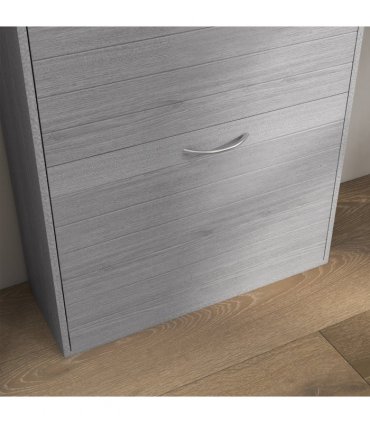 HOMCOM Slim Shoe Storage Cabinet with 3 Flip Drawers for 12 Pair of Shoes