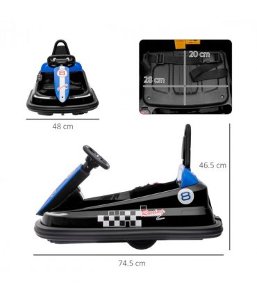 Kids Bumper Car - 360° Rotation Waltzer Car L x 48Wcm, PP and metal