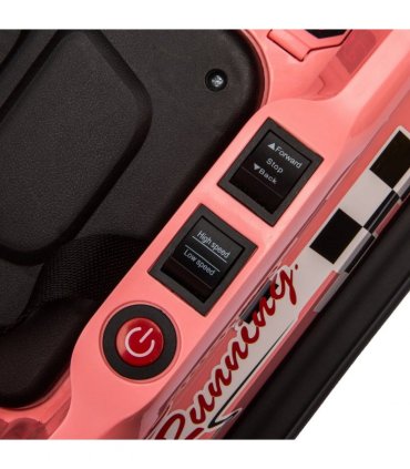 HOMCOM 6V Kids Bumper Car, 360-Degree Rotation Waltzer Car w/ 2 Speeds - Pink
