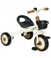Kids Trike, Tricycle with Adjustable Seat, Basket, Bell for Ages 2-5 Years White
