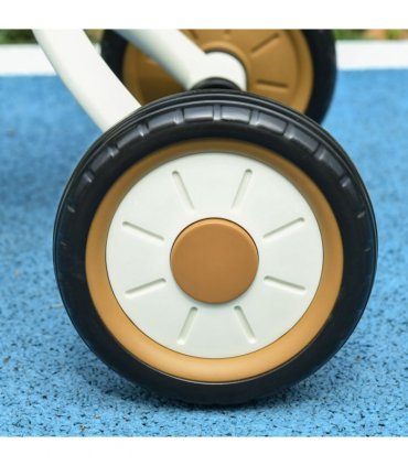 Kids Trike, Tricycle with Adjustable Seat, Basket, Bell for Ages 2-5 Years White