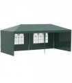 Gazebo - Green 5.83L x 2.95W x 2.55H cm Steel, plastic UV-resistant PE canopy