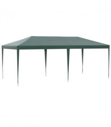 Gazebo - Green 5.83L x 2.95W x 2.55H cm Steel, plastic UV-resistant PE canopy