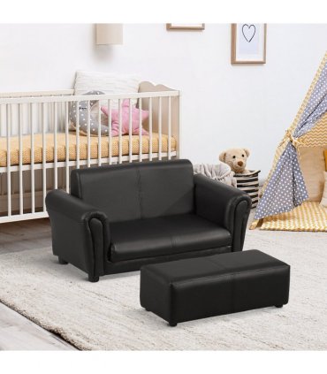 Kids Childrens Sofa Set 2 Seater Seat Furniture Armchair Boys Girls Footstool