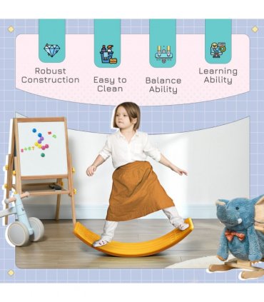 Balance Board, Kids Wobble Board Stepping Stone, Montessori Toy for 3-6 Years