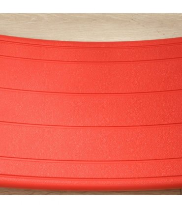 Balance Board Red PE 19.5H x 82L x 27.5Wcm Kids Wobble Board Stepping Stone