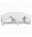 Outsunny 3 x 6m Pop Up Gazebo Height Adjustable Party Tent w/ Storage Bag Black
