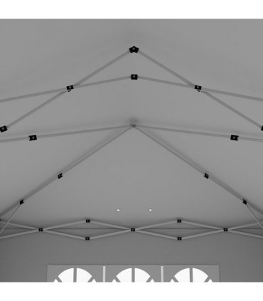 Outsunny 3 x 6m Pop Up Gazebo Height Adjustable Party Tent w/ Storage Bag Black