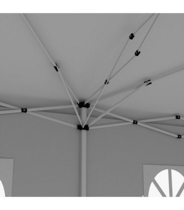 Outsunny 3 x 6m Pop Up Gazebo Height Adjustable Party Tent w/ Storage Bag Black