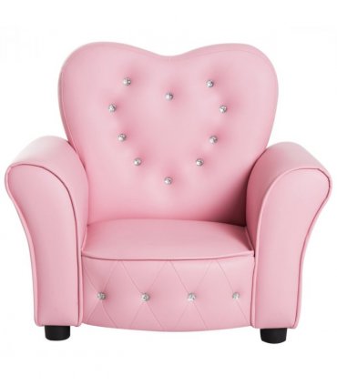 Kids Toddler Sofa Children Armchair Seating Chair Relax Girl Princess Pink