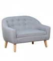 Kids Mini Sofa Children Armchair Seating Chair Bedroom Playroom Furniture Grey