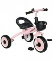 Kids Trike, Tricycle with Adjustable Seat, Basket, Bell for Ages 2-5 Years Pink
